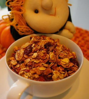 granola plus faible en gras avec votre choix de fruits