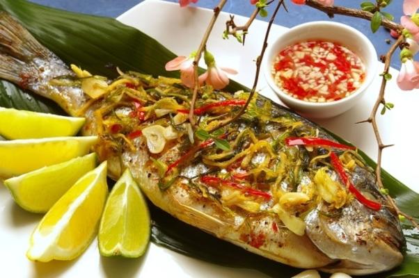 dorade dorée aux échalotes et au gingembre