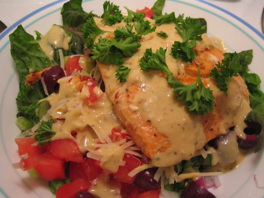 salade de saumon en bonne santé