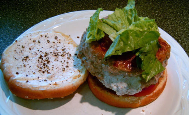 hamburgers à la dinde au fromage de chèvre