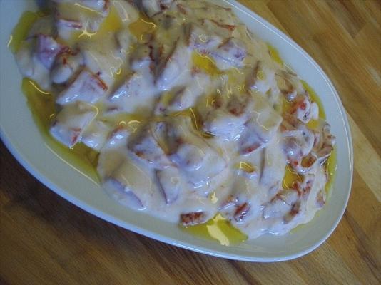 yogurtlu biber (poivron avec du yaourt)