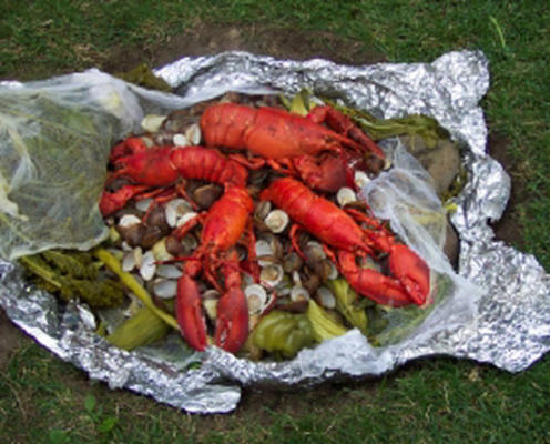 palourde cuite au homard