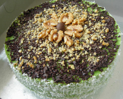 gâteau fudge pandan