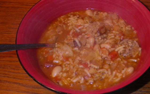 minestrone au fenouil et au jambon