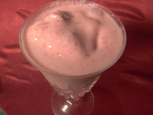 délicieux milk-shake à la fraise