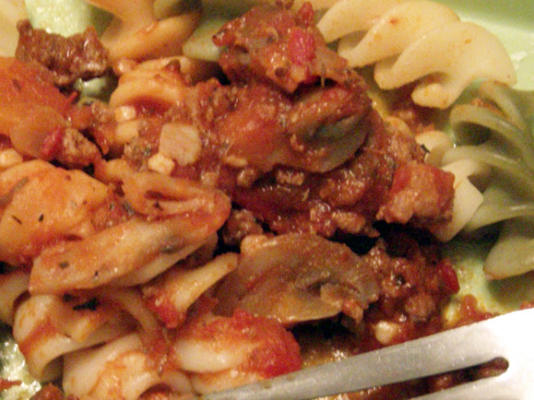 spaghetti della carne di cervo (alias spaghetti de venaison)