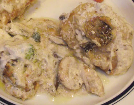 casserole de brocoli aux champignons de poulet