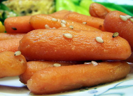 carottes glacées au sésame