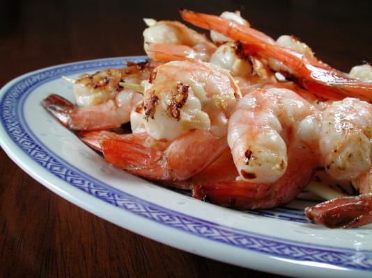 crevettes brochettes simples