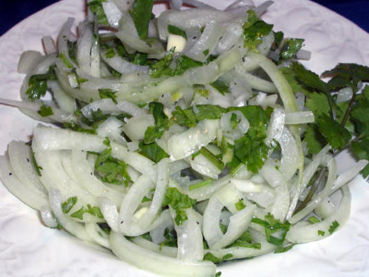 salade d'oignons marinés au citron vert