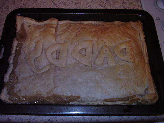 tourte aux poireaux et aux champignons