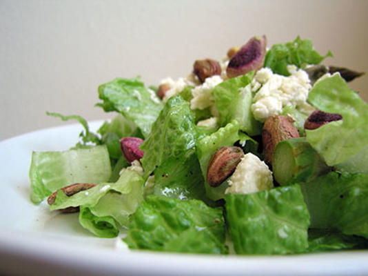 salade d'asperges, de haricots et de pistaches