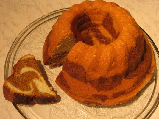 Gâteau marbré au citron et à la mélasse