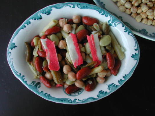 salade chaude de cinq haricots