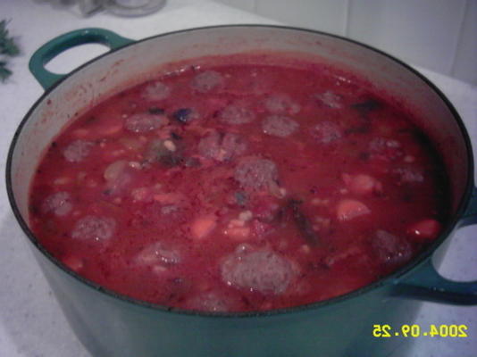 soupe de légumes et de boeuf