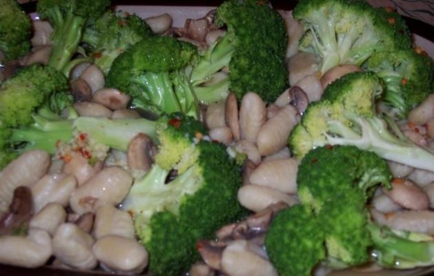 gnocchi au brocoli et aux champignons