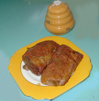 filet de porc rôti glacé
