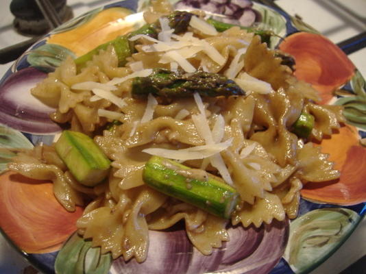 penne aux asperges grillées et beurre balsamique