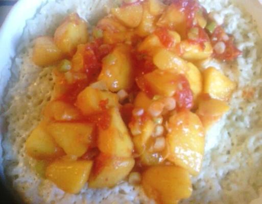 riz grillé à la mangue et à la noix de coco