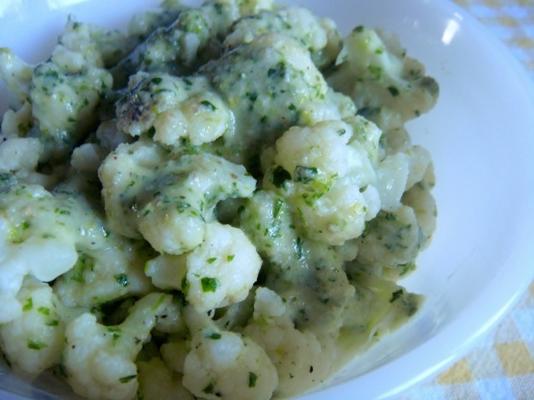 chou-fleur à la sauce à l'ail (coliflor al ajaceite)