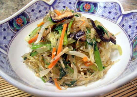 coréen chap chae (végétarien)