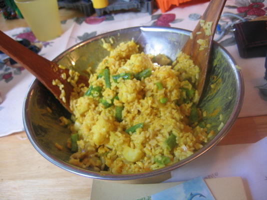 salade de riz à l'indienne