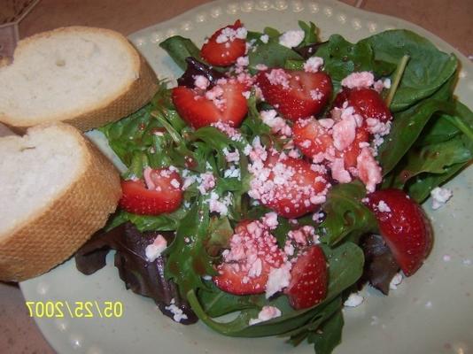 salade de fraises et stilton