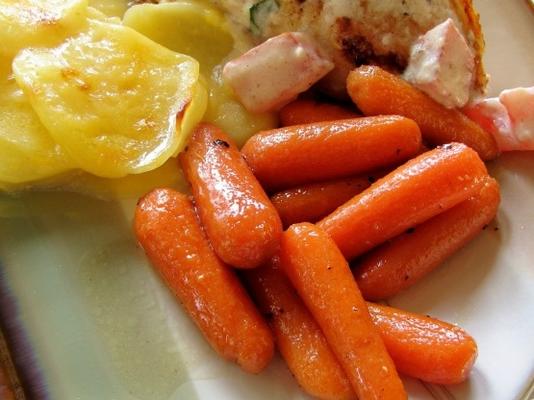 carottes glacées à la pomme et au miel
