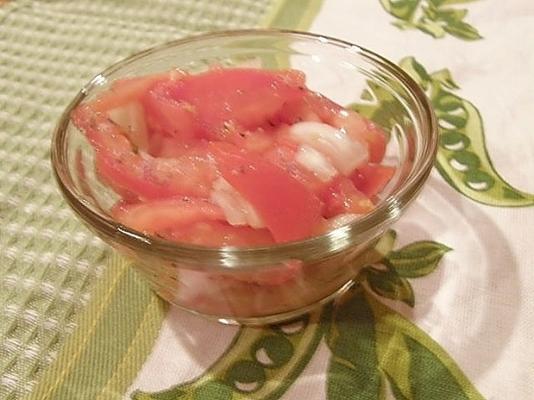 ma salade de tomates rapide et facile