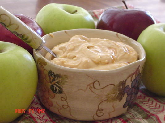 trempette crémeuse aux pommes et au caramel