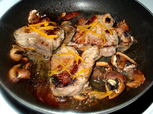 côtelettes d'agneau à l'orange