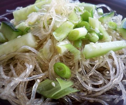 salade japonaise aux nouilles et concombre