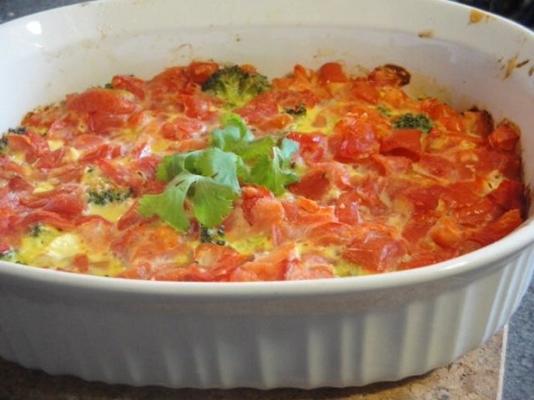 omelette de légumes au four