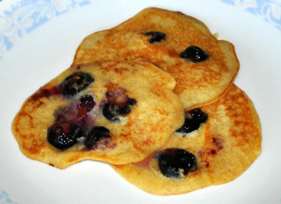 pancakes aux myrtilles multigrains