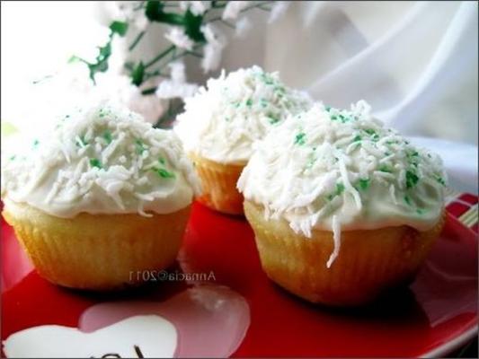 muffins pépites de chocolat blanc citron vert-noix de coco