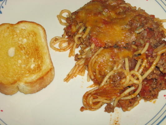 spaghettis américains cuits au four