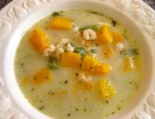 soupe thaïlandaise à la citrouille et à la noix de coco