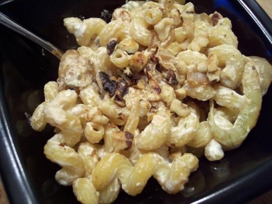 cavatappi et fromage de chèvre