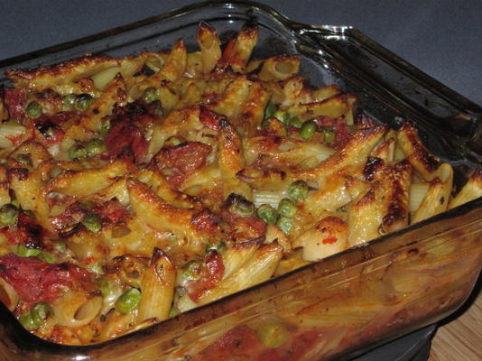 fruits de mer et penne épicés