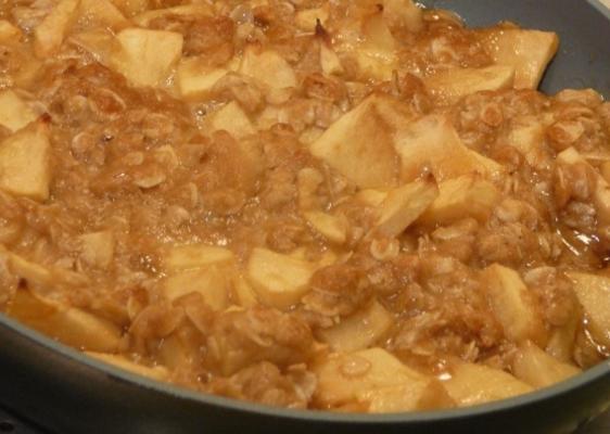 tarte crumble pomme canadienne