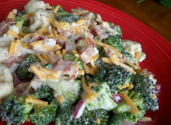brocoli et salade de chou-fleur à ma façon