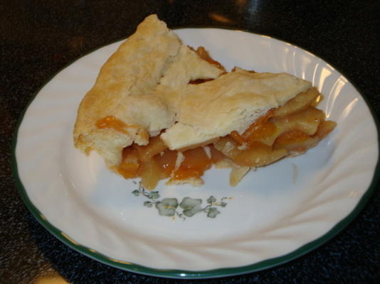 tarte aux pommes et aux abricots