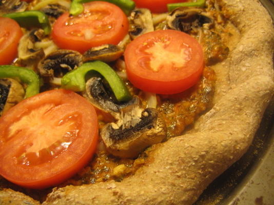 pizza végétarienne / végétalienne (sans fromage)