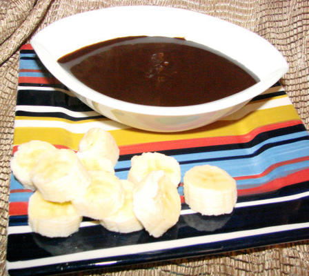 chocolatier fondue au chocolat noir et orange