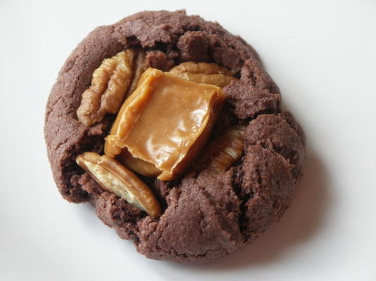 biscuits de brownie de noix de caramel