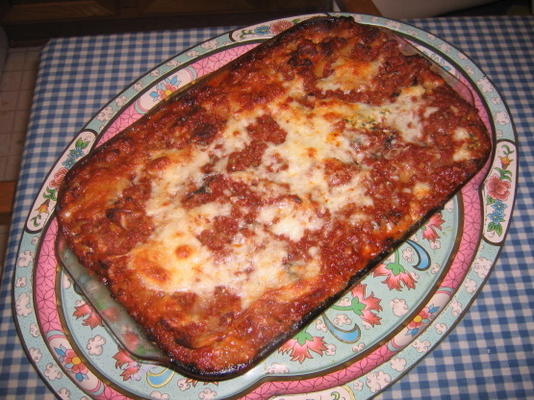 lasagne aux trois fromages avec saucisse italienne