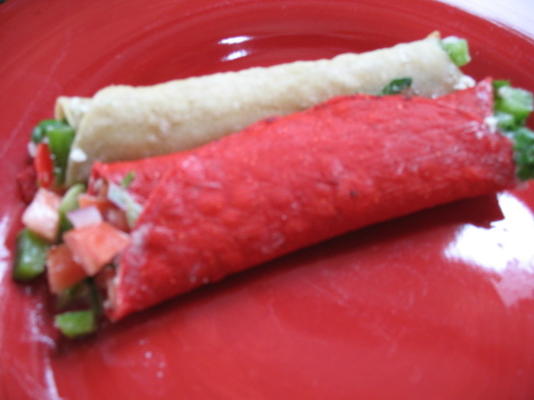 feta taquitos de maïs bleu