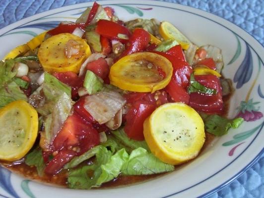 salade de courge tomate-pattypan