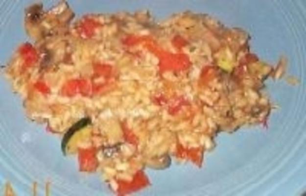 risotto de légumes au pesto