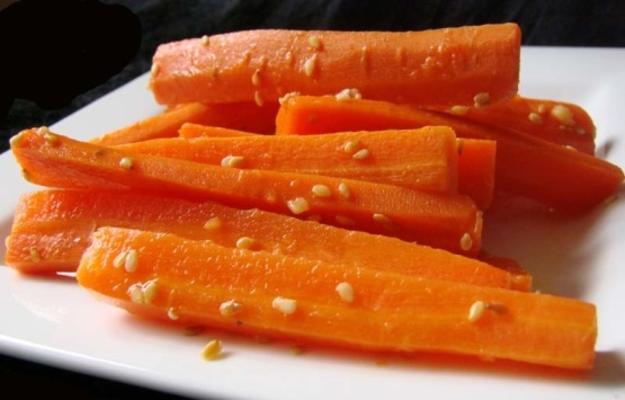 carottes au sésame orange